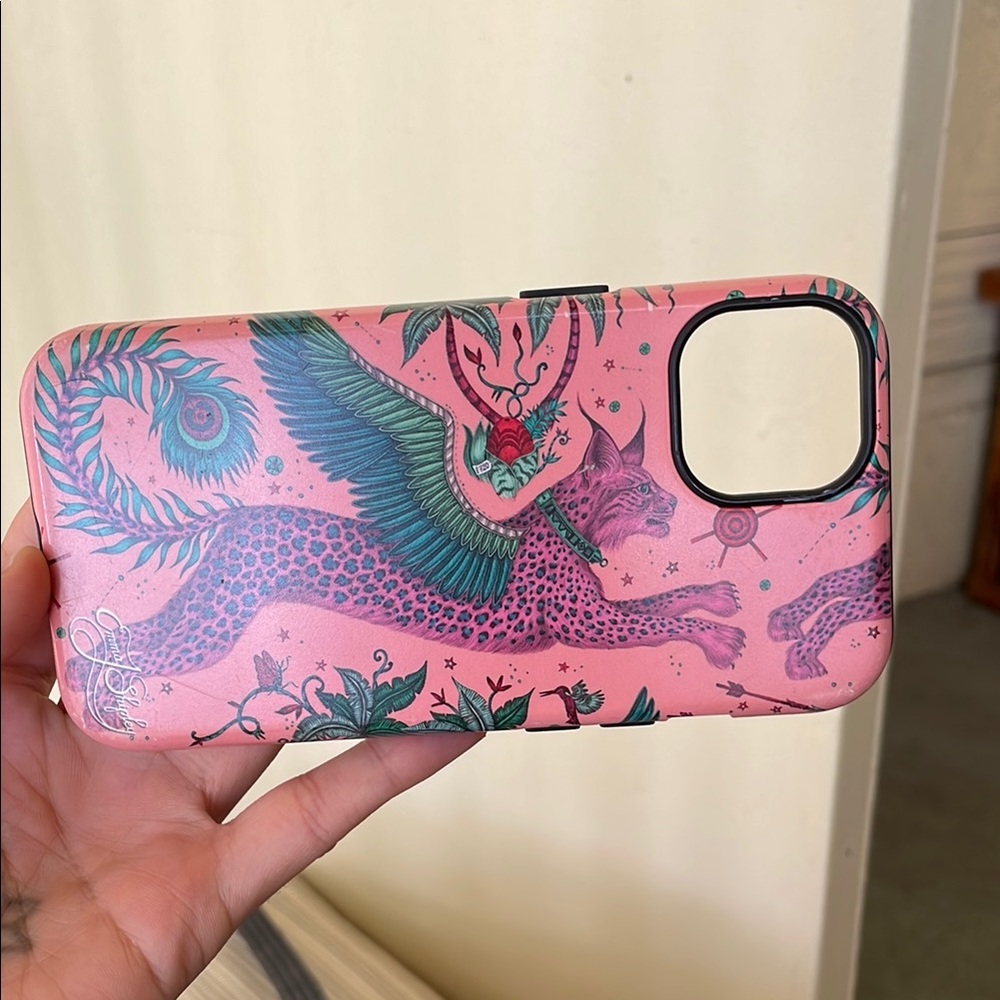 Emma Shipley discontinued pink Lynx phone case IPhone 13